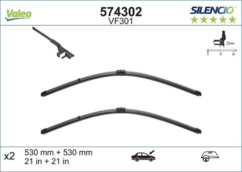 Spazzola tergi valeo 574302 - tergi,