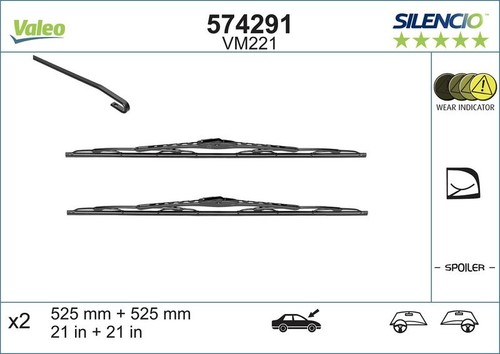 Spazzola tergi valeo 574291 - spazzola,